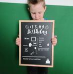 krijtbord verjaardag, Ophalen of Verzenden, Nieuw, Krijtbord