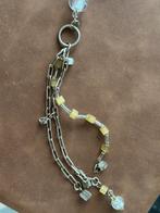 Lange Ketting Leonardo Stijl, Sieraden, Tassen en Uiterlijk, Kettingen, Ophalen of Verzenden, Zo goed als nieuw, Zilver, Overige materialen