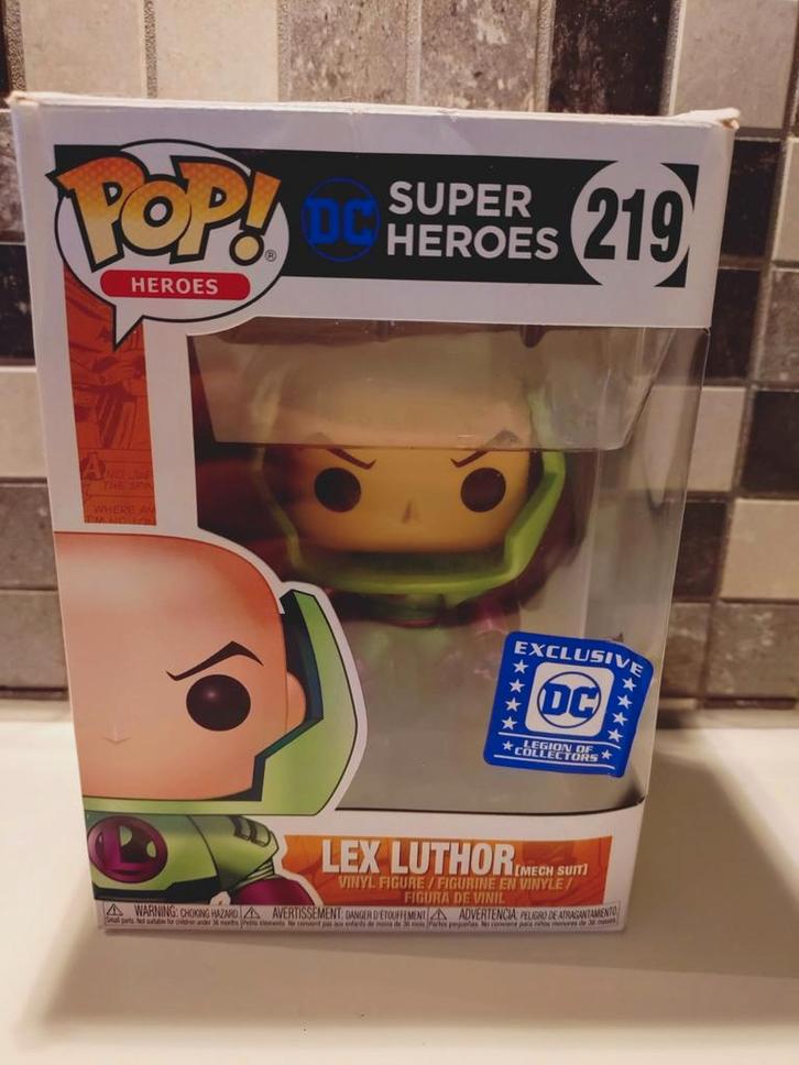 Funko Pop! Lex Luthor (Mech Suit) DC Exclusive #219, Verzamelen, Poppetjes en Figuurtjes, Zo goed als nieuw, Ophalen of Verzenden