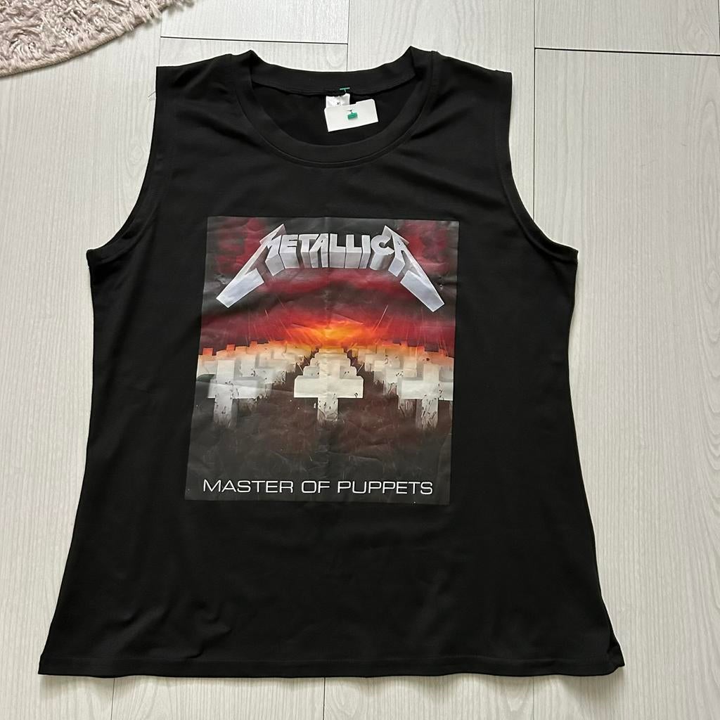 Mooi Metallica shirt singlet maat L Master of Puppets AKTIE!, Ophalen of Verzenden, Nieuw, Maat 52/54 (L), Zwart