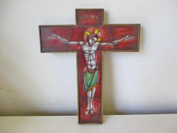 Opaline crucefix jezus aan het kruis  beschikbaar voor biedingen