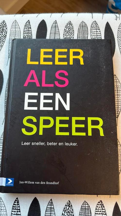J.W. van den Brandhof - Leer als een speer, Boeken, Wetenschap, Zo goed als nieuw, Ophalen of Verzenden