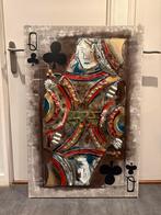 3D Metalen schilderij - Speelkaart ️️ 120 cm x 80cm, Ophalen of Verzenden