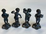 4 mythische figuurtjes Peltro, Antiek en Kunst, Antiek | Tin, Ophalen of Verzenden
