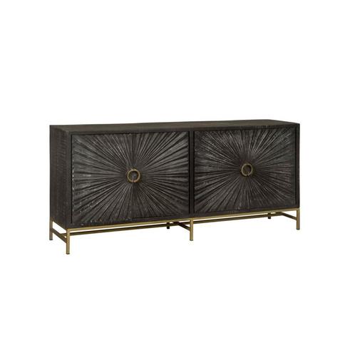 Dressoir Serina 200 cm RENEW - Livinn, Huis en Inrichting, Kasten | Dressoirs, Nieuw, Overige houtsoorten, Metaal, Ophalen of Verzenden