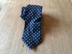 Stropdas, Roderick Charles, 100% zijde, donkerblauw polkadot, Ophalen of Verzenden, Zo goed als nieuw, Blauw