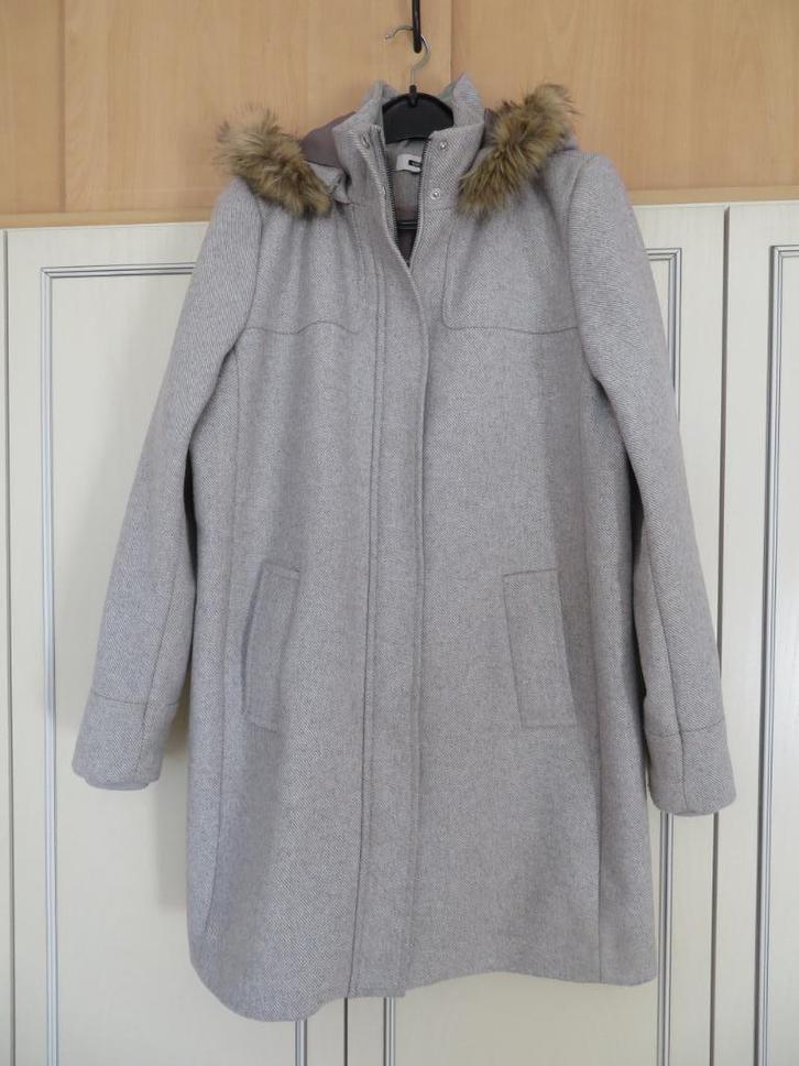 Winterjas Dames Mt. 44/46 XXL merk WE, Kleding | Dames, Jassen | Winter, Zo goed als nieuw, Maat 46/48 (XL) of groter, Beige, Ophalen of Verzenden