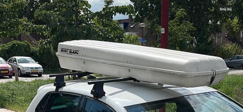 Mont Blanc dak- en skikoffer te huur – evt. met dakdragers, Auto diversen, Dakkoffers, Gebruikt, Ophalen