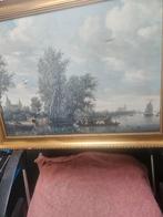 Schilderij met bomen en koeien  uit een nalatenschap, Antiek en Kunst, Kunst | Schilderijen | Klassiek, Ophalen