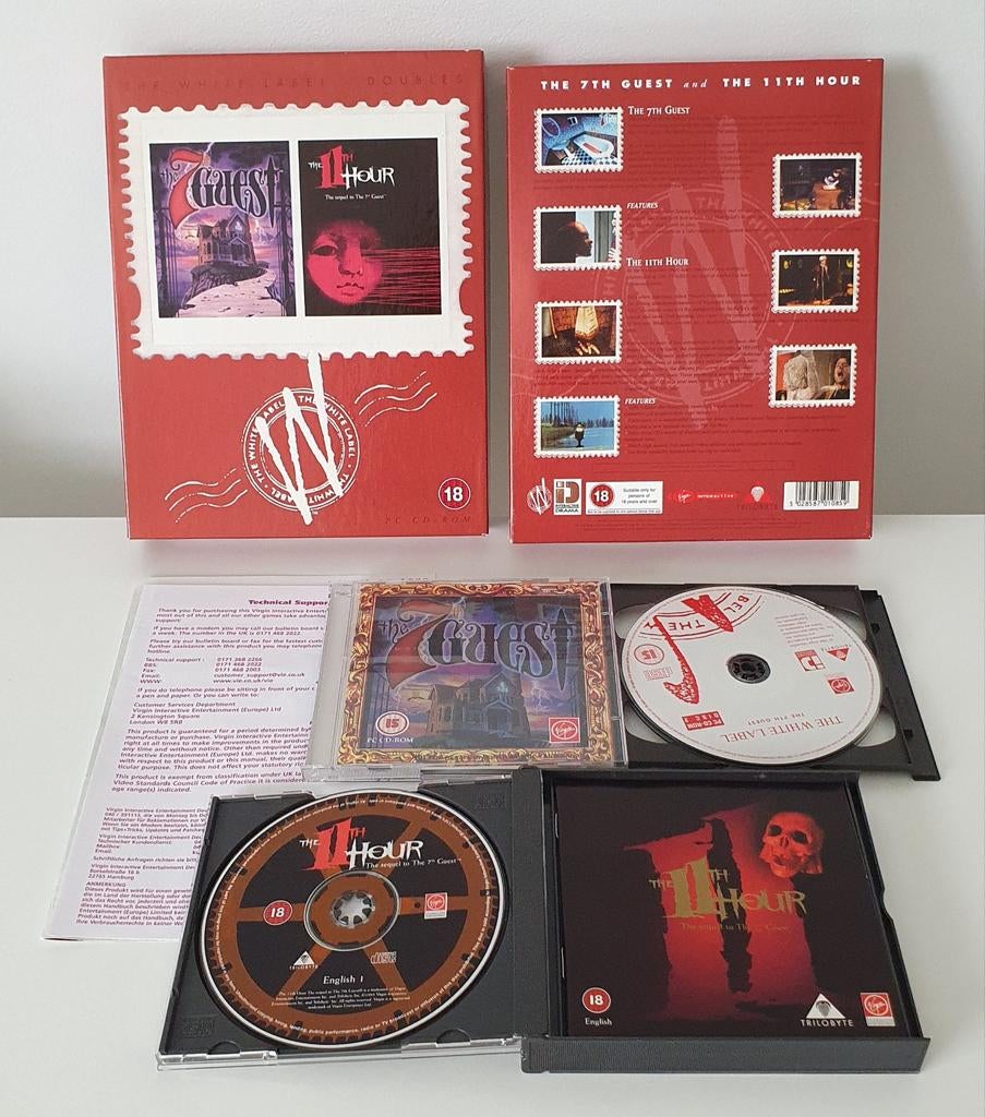 Game box 7th guest 11th hour pc cdrom 1993 compleet, Spelcomputers en Games, Games | Pc, 1 speler, Ophalen of Verzenden, Zo goed als nieuw