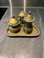 Te koop Koperen suiker, melk en zout set, Antiek en Kunst, Antiek | Koper en Brons, Ophalen of Verzenden, Koper
