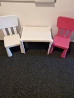 Ikea 2 stoeltjes en een tafeltje, Ophalen, Zo goed als nieuw, Tafel(s) en Stoel(en)