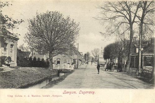 Bergum, Lagerweg. - 1907 gelopen, Verzamelen, Ansichtkaarten | Nederland, Gelopen, Utrecht, Voor 1920, Ophalen of Verzenden