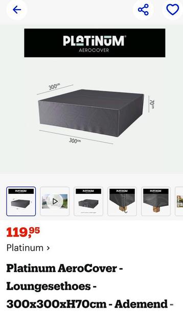 Als nieuw, Platinum Aerocover Loungeset hoes 300x300x70. beschikbaar voor biedingen