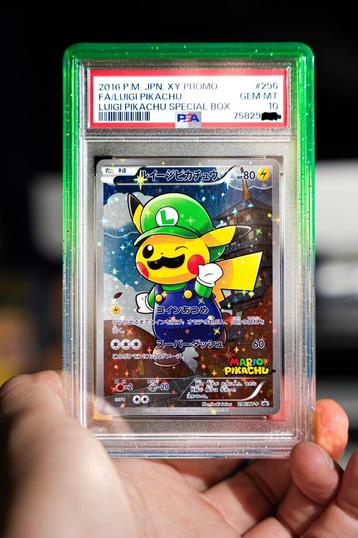 Pokemon Pikachu Luigi PSA 10 XY Promo 296 beschikbaar voor biedingen