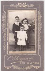 CDV Kinderen - Foto E. Chapuis Bois Colombes -, Gebruikt, Verzenden, Foto, Buitenland