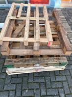 6 Houten Pallets - Gebruikt, Doe-het-zelf en Verbouw, Hout en Planken, Ophalen, Gebruikt, 50 mm of meer, Pallet