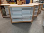 4x vintage witte Schilte schoolkast / KDV-kast /schappenkast, Gebruikt, 100 tot 150 cm, Ophalen of Verzenden, School / KDV