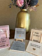 Moederdag tip! Tekst tegeltjes incl standaard. Cadeautip!, Huis en Inrichting, Ophalen of Verzenden, Nieuw