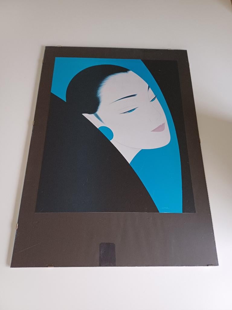 Poster in Poster lijst Japanse kunst, Huis en Inrichting, Woonaccessoires | Schilderijen, Tekeningen en Foto's, Ophalen, Zo goed als nieuw