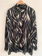 Groen/Taupe Zebra Blouse Maat L/XL, Kleding | Dames, Blouses en Tunieken, Ophalen of Verzenden, Zo goed als nieuw, Maat 42/44 (L)