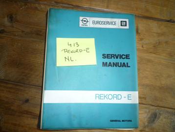 Opel Rekord E werkplaatshandboek NL nr 413