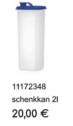 Tupperware 2 liter kan, Huis en Inrichting, Keuken | Tupperware, Ophalen of Verzenden, Nieuw