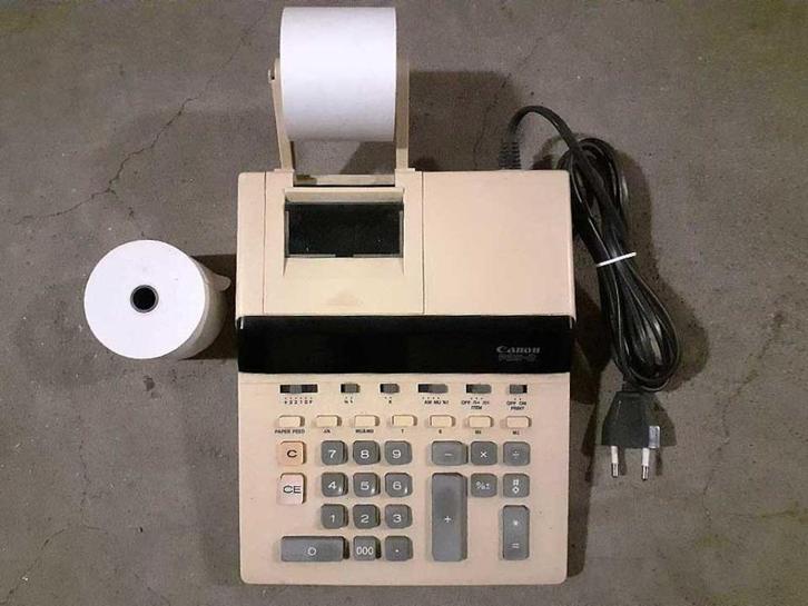 Canon 'P39-DII' printrekenmachine (inclusief 1 papierrol) b7, Diversen, Rekenmachines, Ophalen of Verzenden