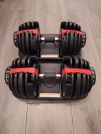 Verstelbare dumbells set 2 - 24 kg, Ophalen of Verzenden, Nieuw, Rug, Dumbbell