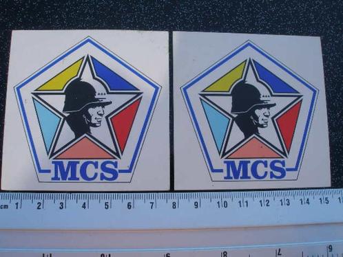 2x sticker MCS logo maneuver control system army leger atccs, Verzamelen, Stickers, Zo goed als nieuw, Merk, Verzenden