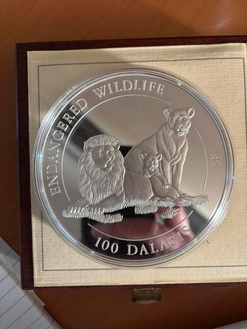 1996 Gambia 1 kilo Zilver 100 Dalasis Proof beschikbaar voor biedingen
