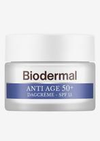 Biodermal Anti Age dagcrème 50+ - Dagcrème, vitamine E SPF15, Nieuw, Gehele gezicht, Ophalen of Verzenden, Verzorging