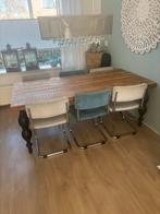 Eetkamer tafel zonder stoelen geen verzending mogelijk!, Ophalen of Verzenden, Zo goed als nieuw, Landelijke, Minder dan 4 stoelen