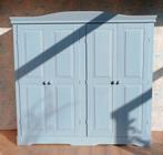 Linnenkast met unieke binnenkant!! 4deurs vintage brocante, Huis en Inrichting, Ophalen, Zo goed als nieuw