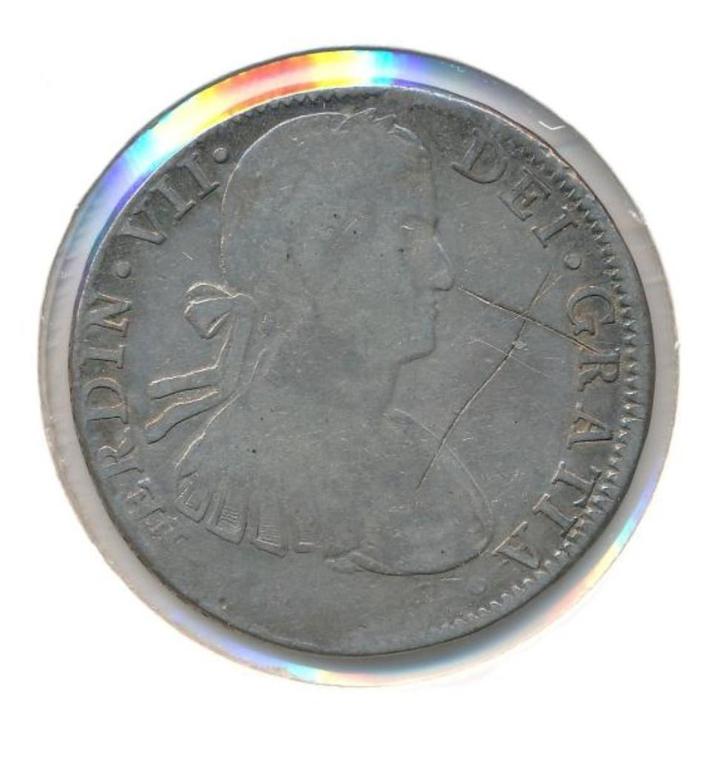 Nieuw-Spanje, Mexico (kolonie van Spanje) 8 reales 19e eeuw, Postzegels en Munten, Munten | Europa | Niet-Euromunten, Losse munt