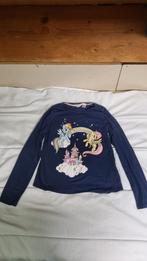 Leuk blauw shirt H&M maat 134/140, Gebruikt, Meisje, H&M, Ophalen of Verzenden