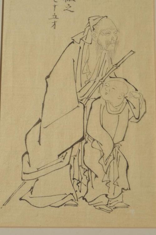 Mooie Chinese tekening ca. 1900 (6), Antiek en Kunst, Kunst | Niet-Westerse kunst, Ophalen of Verzenden