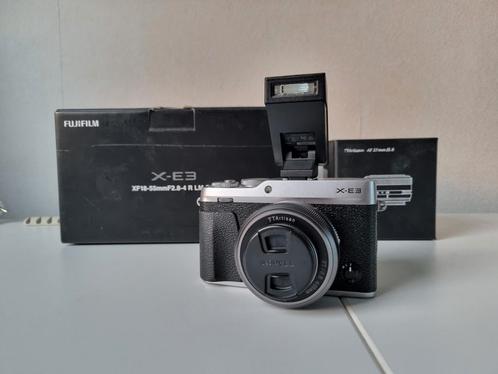 Fujifilm XE-3 zilver + lens (slechts 3749clicks!), Audio, Tv en Foto, Fotocamera's Digitaal, Zo goed als nieuw, Fuji, Geen optische zoom