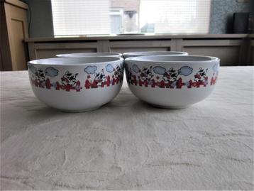 Chriss G.Collection 4 Céramque soepkommen met koeien D13cm beschikbaar voor biedingen