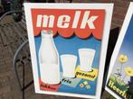Canvasdoek schilderij melk zuivel, Ophalen, Huis en Inrichting