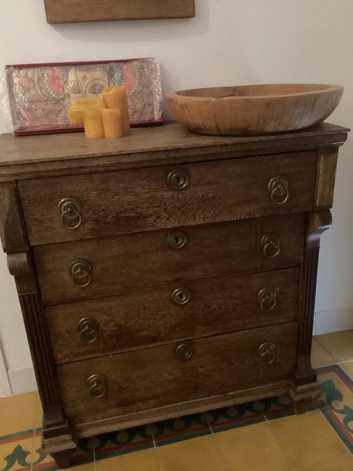 Eiken ladenkast., Antiek en Kunst, Antiek | Meubels | Kasten, Ophalen