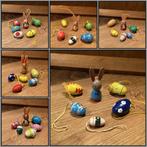 Setjes houten eitjes en ertsgebergte haasje 5,95 per set, Ophalen of Verzenden, Gebruikt