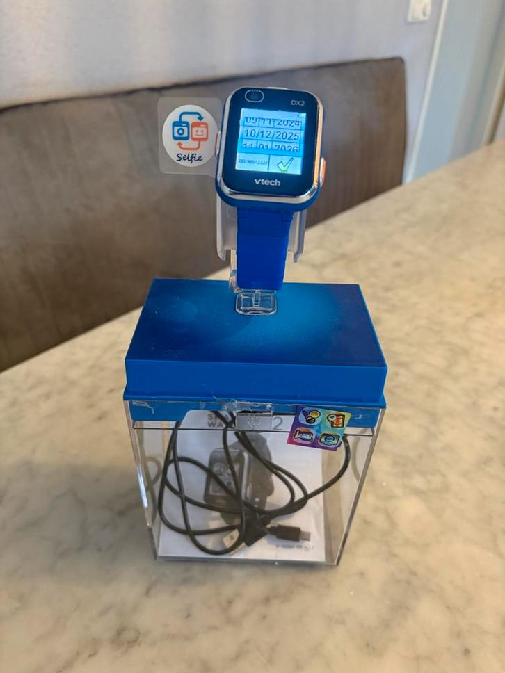 VTech KidiZoom Smartwatch DX2 - Blauw, Sieraden, Tassen en Uiterlijk, Horloges | Kinderen, Zo goed als nieuw, Jongen of Meisje