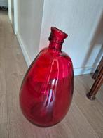 Rode Glazen Vaas - Decoratief, Nieuw, Ophalen of Verzenden, Glas, Minder dan 50 cm
