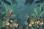 Jungle behang Enchanted Jungle, trendy, Muurdeco4kids, Verzenden, Minder dan 10 m², Jungle, trendy behang