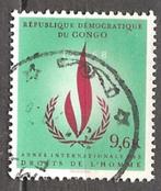Congo 9, mensenrechten, Postzegels en Munten, Postzegels | Afrika, Overige landen, Verzenden, Gestempeld