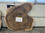 Tafelblad Suar boomstamblad rond, Doe-het-zelf en Verbouw, Hout en Planken, Ophalen, 25 tot 50 mm, Nieuw, Plank