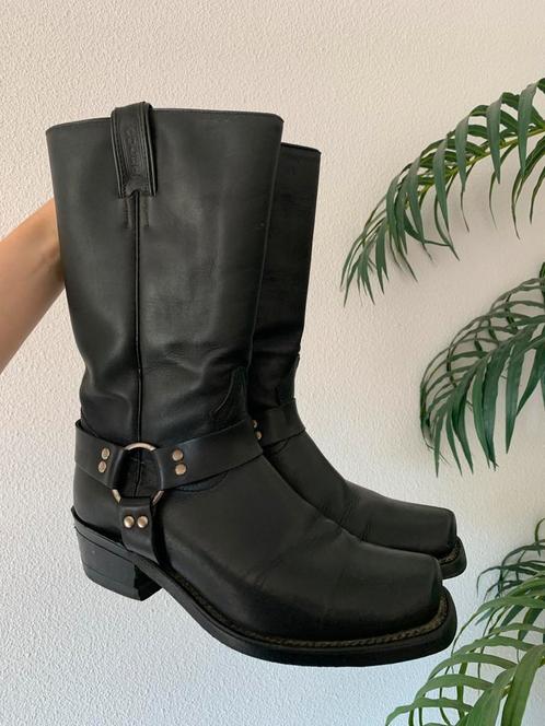 Boulet bikerboots 41 western boots bohemian cowboylaarzen, Kleding | Dames, Schoenen, Zo goed als nieuw, Hoge laarzen, Zwart, Ophalen of Verzenden