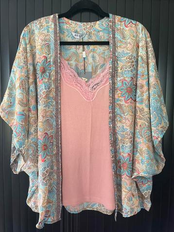 Summer chique zijde kimono & 2 tops  -nieuw- beschikbaar voor biedingen