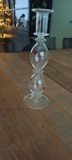 Anna + Nina glazen kandelaar, Huis en Inrichting, Woonaccessoires | Kandelaars en Kaarsen, Ophalen, Overige materialen, 25 tot 50 cm